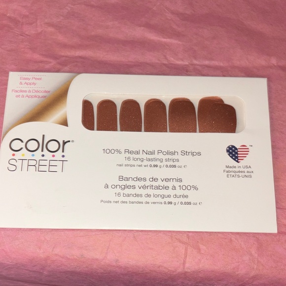 Color Street Other - Color Street Nail Polish Strips in Warm Brown with sparkles